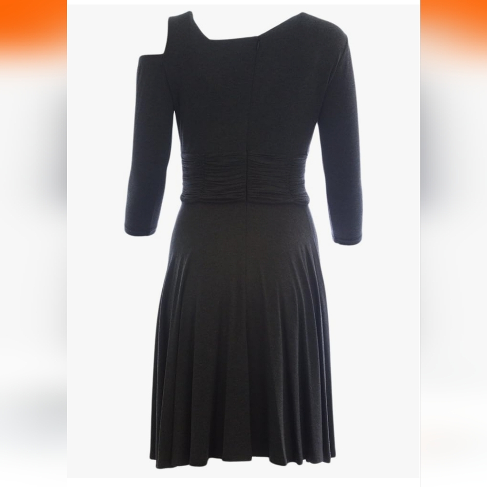 NWT NUE by Shani Elegant Grey Women's Dress, Size 6 - Picture 2 of 16